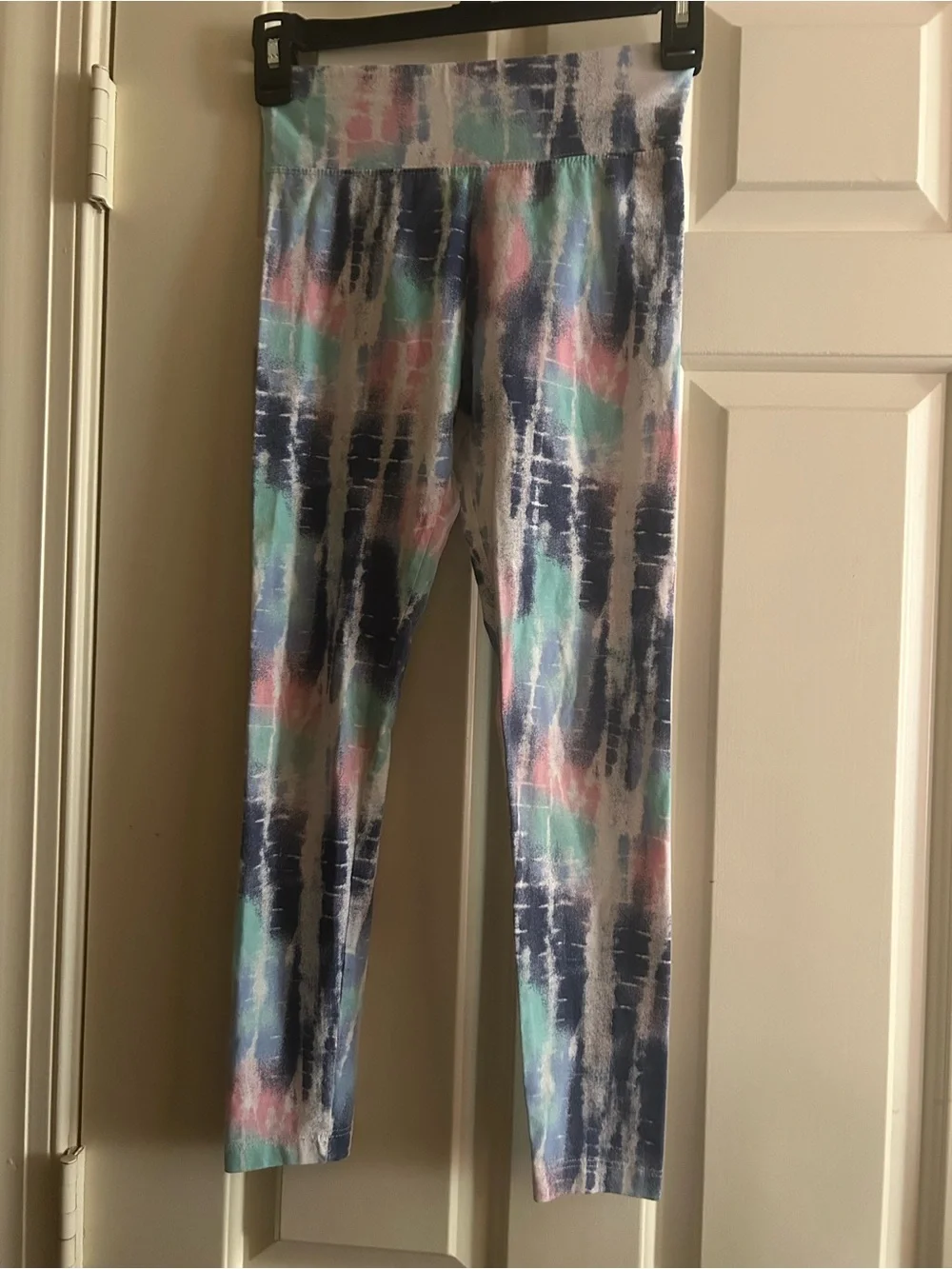 Justice Girls Multicolored Tie-Dye Leggings Size 10 Active Pants